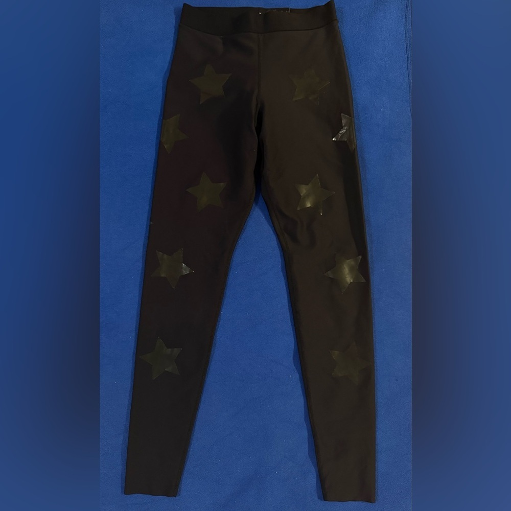 Ultracor Black Leggings with Star Detail S